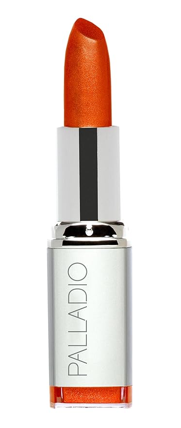 Palladio Herbal Lipstick, Rich Pigmented and Creamy Lipstick, Infused with Aloe Vera, Chamomile & Ginseng, Prevents Lips from Drying, Combats Fine Lines, Long Lasting Lipstick, Golden Orange