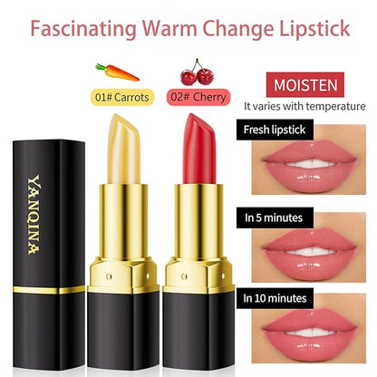 Color Changing Lipstick 2 Pack Tinted Lip Balm Changing