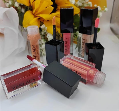5pcs lip gloss combination set, 4pcs Shiny Lip gloss