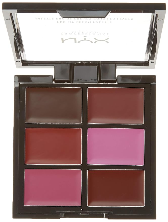 NYX PROFESSIONAL MAKEUP Pro Lip Cream Palette, The Plums, 0.317 Ounce