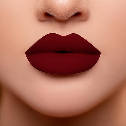 Klara Cosmetics Kiss Proof Lipstick 17 Sinful Burgandy Burgandy