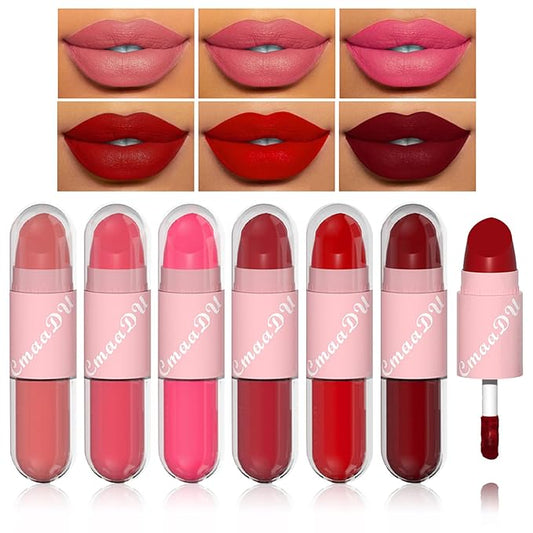 CAHIUYOA 2 In 1 Liquid Lipstick and Matte Beige