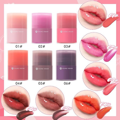 Tinted Lip Balm, Twist Dispenser Hydrating Lip Gloss, Lightweight, Shiny Melting Lip Gloss, Comfortable, Non-Sticky, Lip Mask Friendly(05#)
