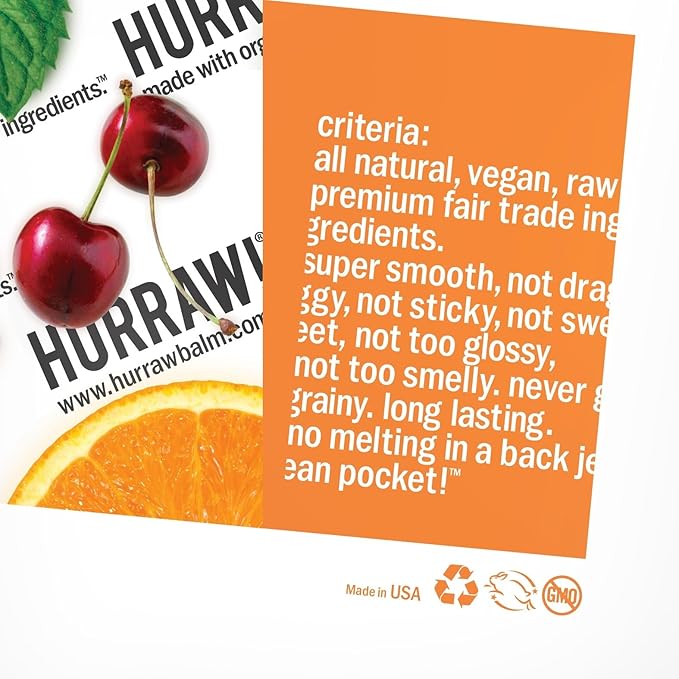 Hurraw! Lip Balms: Staff Favorites, 20 Palm
