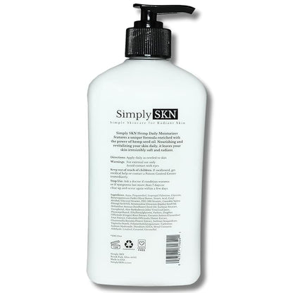 Original, Daily Moisturizing Hemp Body Lotion with Natural Hemp Seed Oil, Shea Butter and Jojoba Oil, Cucumber and Chamomile Scent, 17 fl. oz, Made in USA