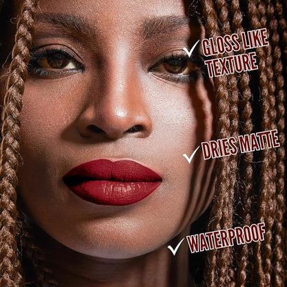 Mynena Red Long-Lasting Matte Liquid Lipstick Intense Color Smudge-Proof & Waterproof Comfortable Hydrating Shea Butter Vegan & Cruelty-Free | Elle