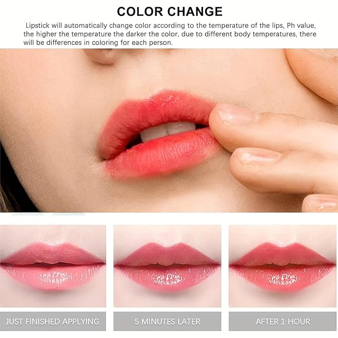 Aloe Vera Lipstick Color Changing Lipstick Moisturizing, Plumping, Changing