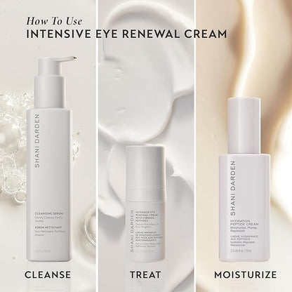 SHANI DARDEN SKIN CARE Intensive Eye Renewal Cream, Anti-Aging Eye Cream for Fine Lines, Crow’s Feet and Dark Circles, Crease-Free and Makeup-Ready, 0.50 fl oz