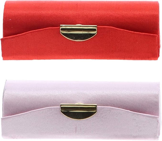 Motique Accessories Red & Pink Solid Satin Ladies