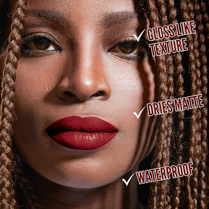 Red Lipstick & Liner Set | Matte Liquid Lipstick