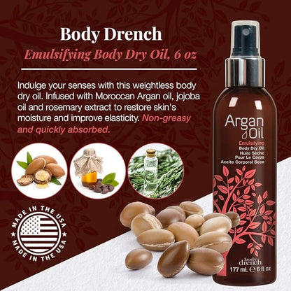 Body Drench Emulsifying Body Dry Oil,