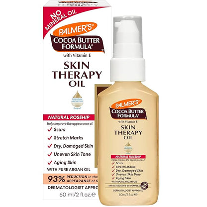 Palmer's Cocoa Butter Formula Skin Therapy Moisturizing Body Oil with Vitamin E, Rosehip Fragrance, 2 Ounces