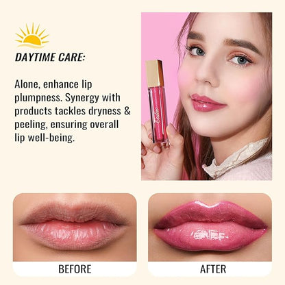Oulac Pink Lip Gloss High-shine Moisturizing Lip Gloss Oil Colorful Shade Liquid Lipstick Non-sticky Cup Glitter lipstick Lip Tint Reduce Fine Lines Lip Glaze For Dry Lip C16