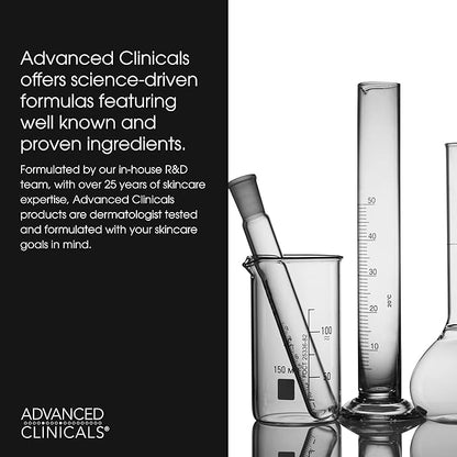 Advanced Clinicals Collagen Body Oil Skin Care Moisturizer W/Vitamin E & Vitamin C - Tightening, Firming, & Hydrating Massage Collagen Oil For Wrinkles, Crepey Skin, & Stretch Marks, 12 Fl Oz