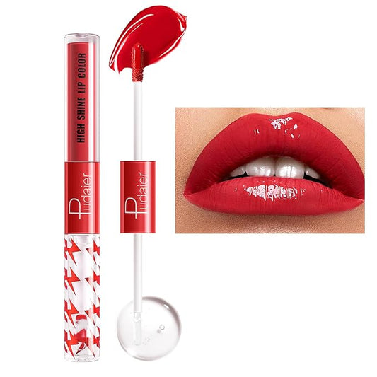 Liquid Lipstick with Clear Lip Gloss, Liquid Lip Gloss,