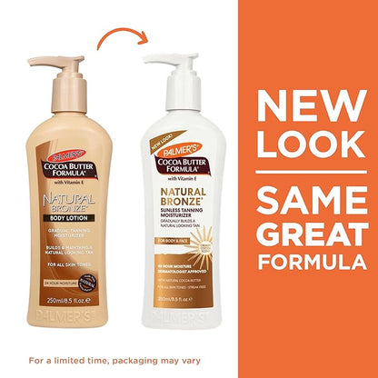 Palmer's Cocoa Butter Formula Natural Bronze Body Lotion, 8.5 Ounces (Pack of 3)