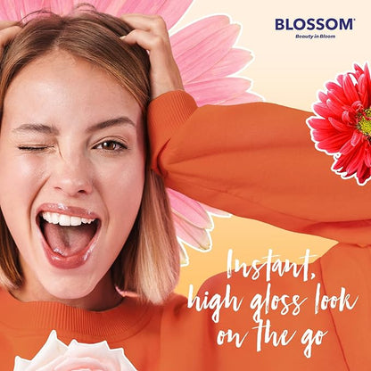 Blossom Scented Moisturizing Lip Gloss Tubes, Infused with Real Flowers, 0.3 fl. oz/9ml, Lemon Tart