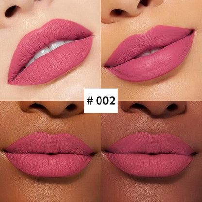 2Pcs Matte Liquid Lipstick and Lip Liner Set,Waterproof Gloss