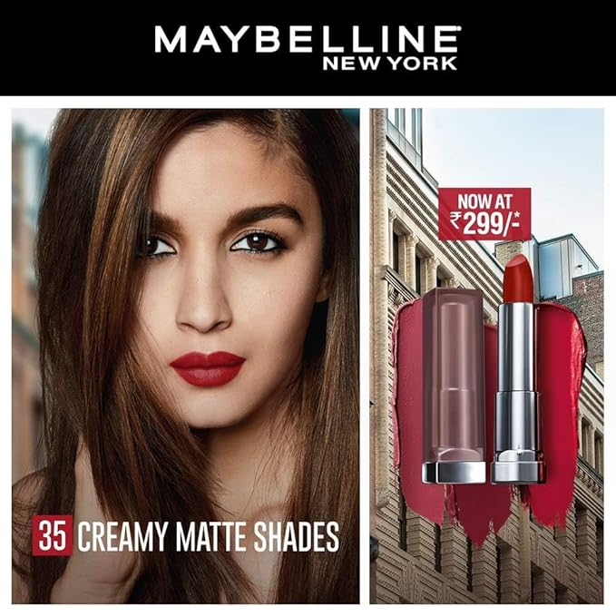 Maybelline Color Sensational Lipstick, Lip Makeup, Matte Finish, Lipstick,