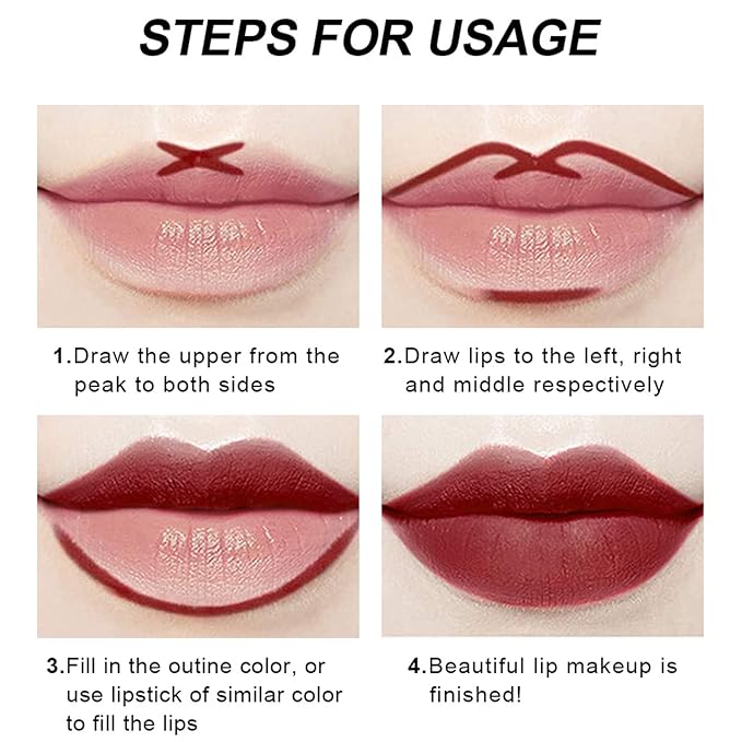 Matte Lip Gloss and Liner with Gift Box, Gloss