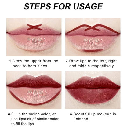 Matte Lip Gloss and Liner with Gift Box, Gloss