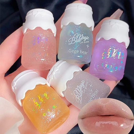 5 Colors Shimmer Lip Gloss Set Hydrating Lip Gloss