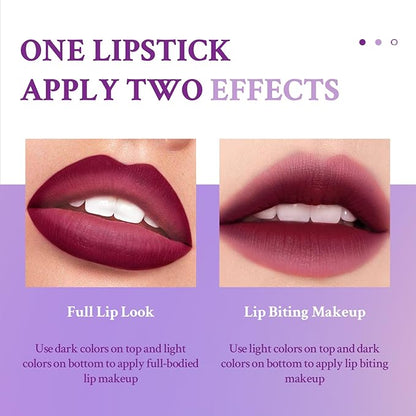 Double Colors 2 in 1 Lipstick and Lip Long