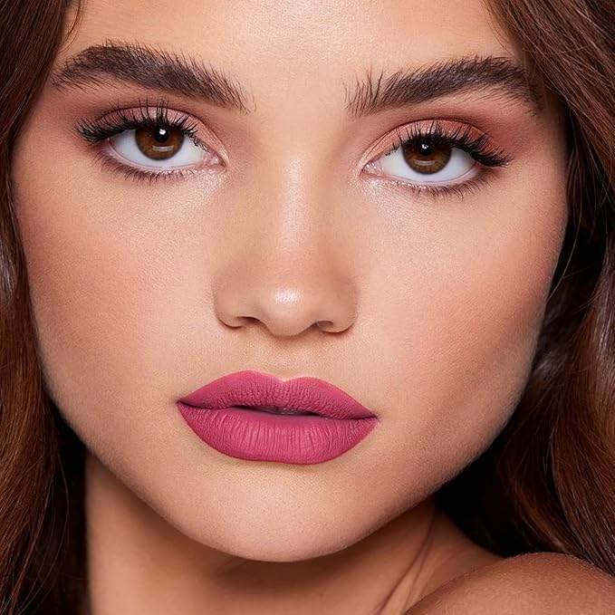 2Pcs Matte Liquid Lipstick and Lip Liner Set,Waterproof Gloss