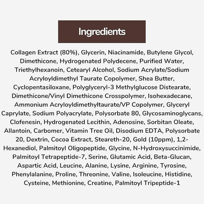 80% Collagen With Gold Peptides Eye Cream - Snail Secretion Filtrate + Matrixyl 3000 + Haloxyl For Wrinkles, Dark Circles, Moisturizer - Korean Skin Care, 0.7 fl.oz