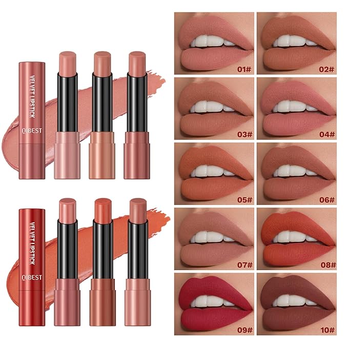 Velvet Matte Lip Gloss, Nude Stain Satin Lip Gloss,