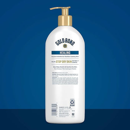 Gold Bond Healing Hydrating Lotion, 20 oz., with Aloe, Moisturizes, Immediate 24-Hour Hydration