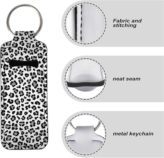 Horeset Chaptick Holder Keychain,Strong Small Lip Balm Holder Keychain,Strong