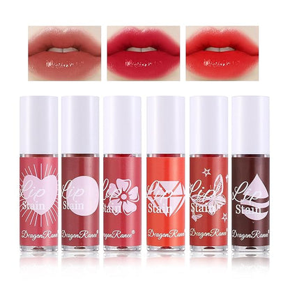 6 Colors Lip Stain Tint Matte Lip Gloss Gloss