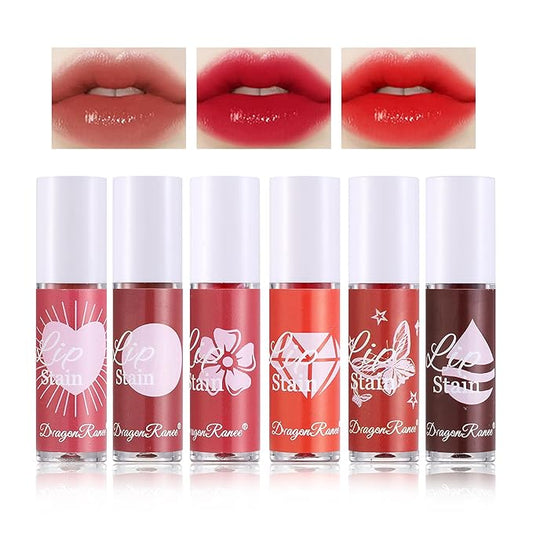 6 Colors Lip Stain Tint Matte Lip Gloss Gloss