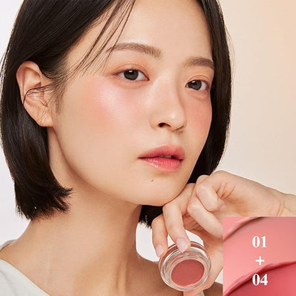 EGLIPS Lip & Cheek Glow Balm - Multi-Use Tinted Melting Balm Blush for Lips & Cheeks Builable and Blendable Texture (01 REFLECT, 0.18 oz)