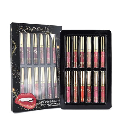 Matte Liquid Lipstick set Waterproof Long Lasting Non-Stick Long