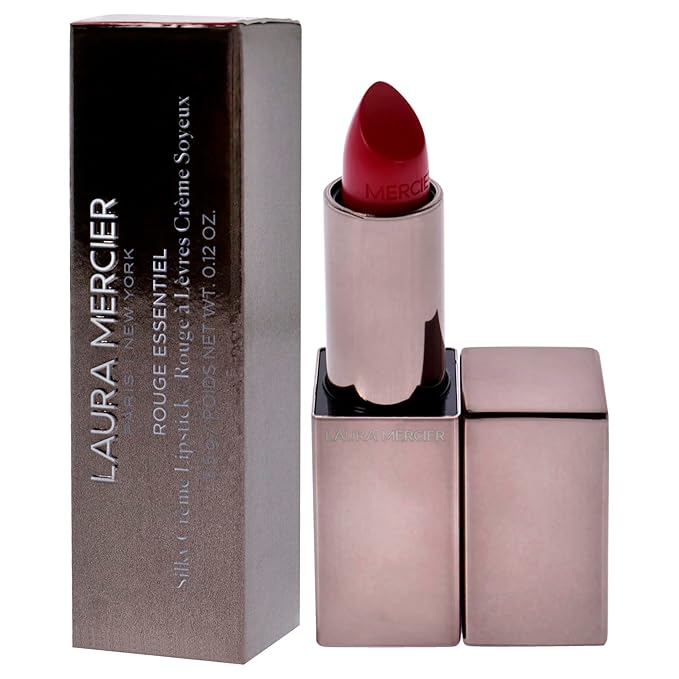 Laura Mercier Rouge Essentiel Silky Creme Lipstick Fuschia Intense, 0.12 Ounce