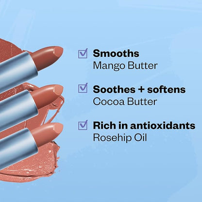 Kosas Mini Nude Lipstick Set of 3 Shades Mango