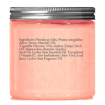 Himalayan Salt Scrub 10 oz - UNCOVER ULTIMATE SKIN HYDRATION and bestow glowing, healthier skin - The best stocking stuffer.