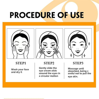Lumibalm for Under Eye Bags, Turmeric Retinol Eye Cream Stick, Retinol Eye Cream Stick for Dark Circles, Wrinkles, Anti-Aging and Puffiness