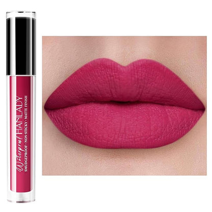 Burgundy Lipstick Matte, Berry Pink Liquid Lipstick Long Burgundy