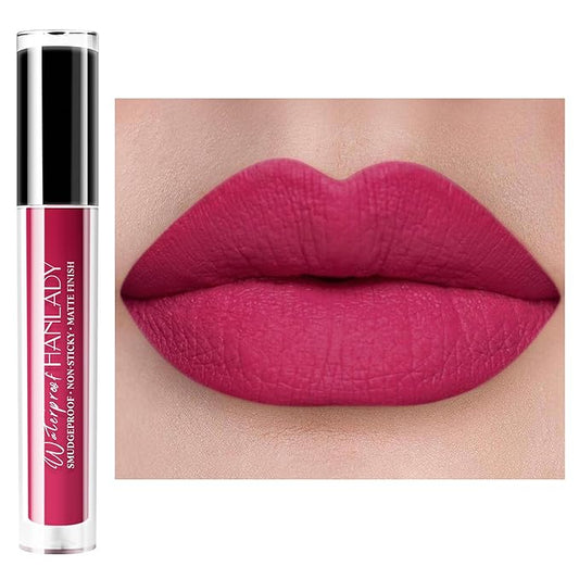 Burgundy Lipstick Matte, Berry Pink Liquid Lipstick Long Burgundy