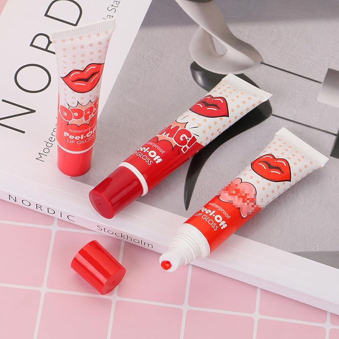 3 Colors Sexy Colors Lip Gloss Sets Waterproof Gloss