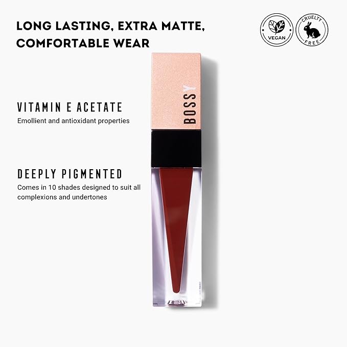 Liquid Lipstick for Women, Vegan, Hydrating, Long Lasting, Vegan,