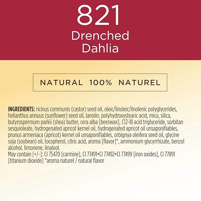 Burt's Bees 100% Natural Glossy Liquid Lipstick, Drenched Dahlia, 1 Tube