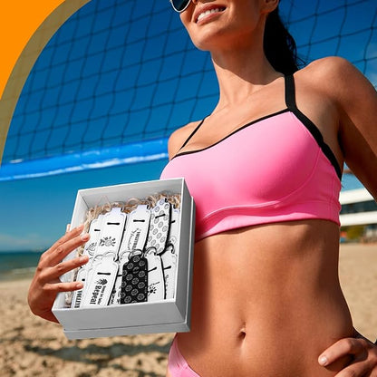16 Pcs Volleyball Lipstick Holder Keychains Bulk Volleyball Gifts