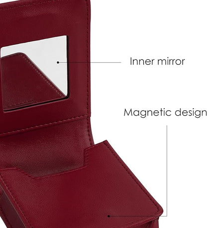 Lipstick Case with Mirror, Mini Lipstick Holder Purse, Bag
