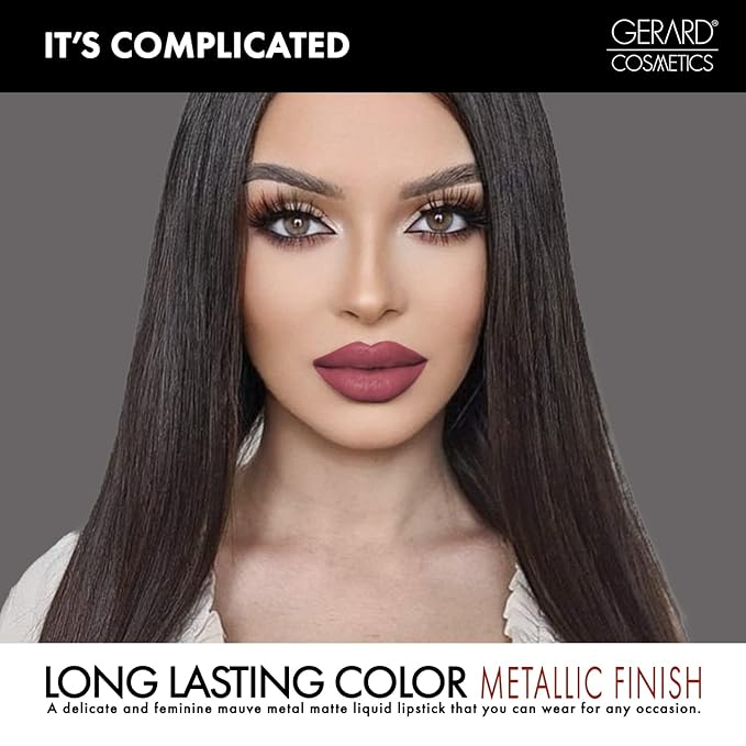 Gerard Cosmetics Metal Matte Liquid Lipstick It's Complicated Gerard