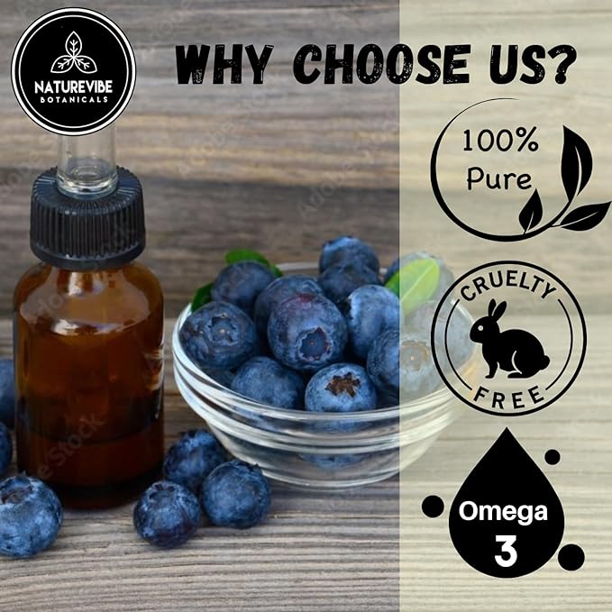 Naturevibe Botanicals Blueberry Oil 32 Ounces