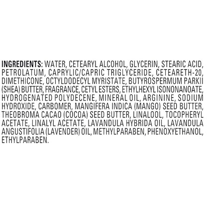 Jergens Lavender Body Butter Hand and Body Lotion, Moisturizer for Women, with Essential Oils for Indulgent Moisturization, 7 Oz, Pack of 3
